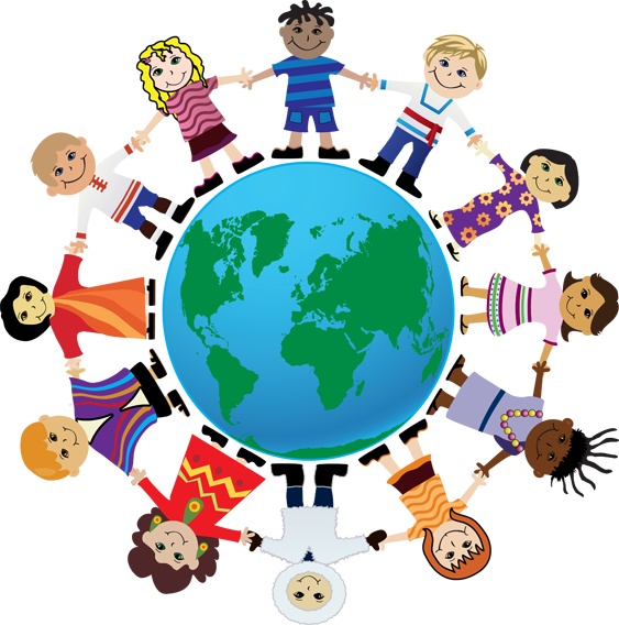 563x568 International Children Clipart