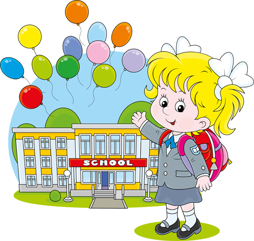500x473 Cute School Children Vectors Geaphics Set 03 Free Cliparts