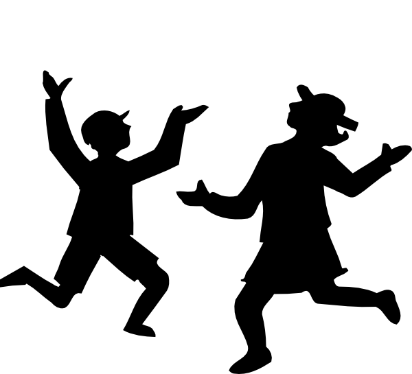 600x545 Children Playing Clip Art