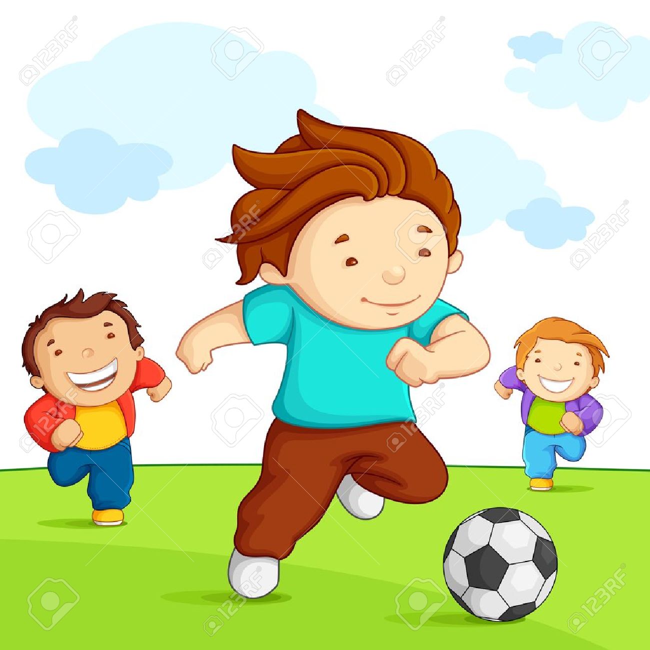 1300x1300 Children Playing Outside Clipart 101 Clip Art