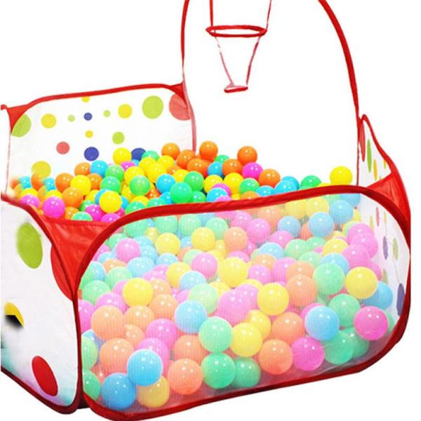 600x600 Kids Play Tent Hexagon Polka Dot Children Ball Toy Shoot