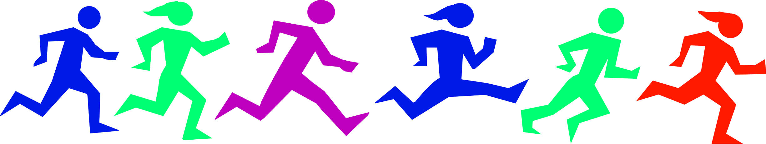 2450x463 Marathon Running Clipart