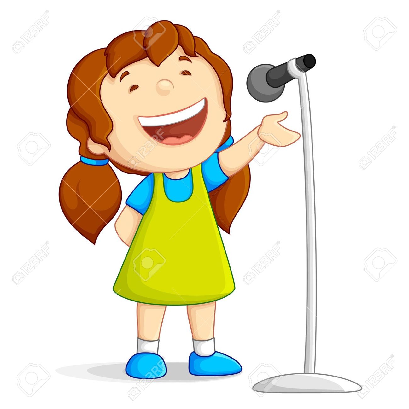 1300x1300 Singing Clip Art