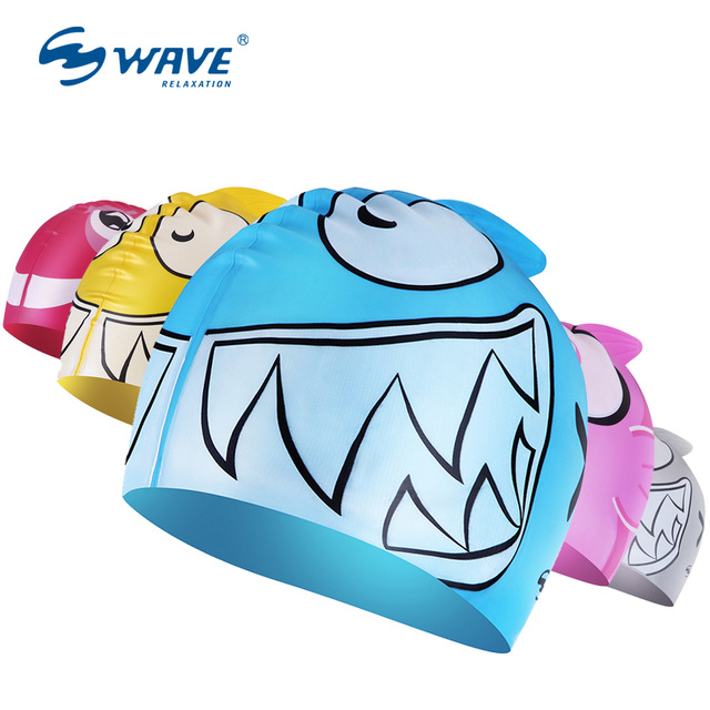 640x640 Buy Wave Kid's Swimming Carton Caps Children Swim
