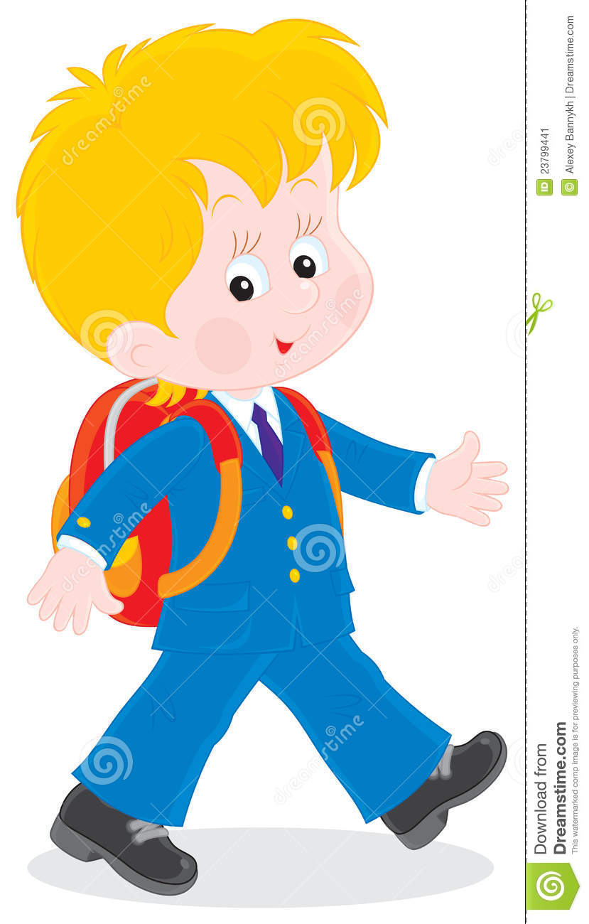 829x1300 Walking School Boy Clipart