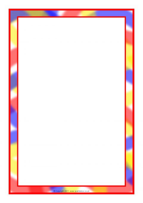 480x679 Themed A4 Page Borders For Kids, Editable Writing Frames