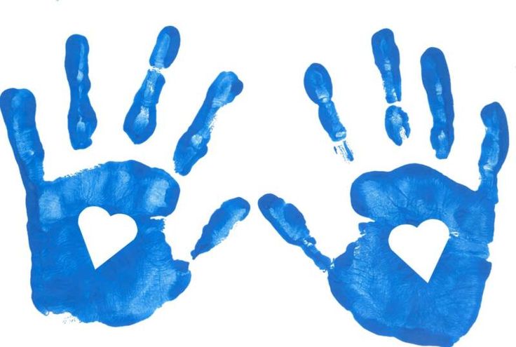 736x495 Handprint Heart Clipart