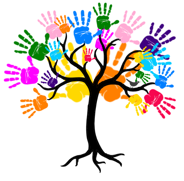600x591 Handprint Clipart Handprint Tree