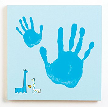 355x350 Pearhead Baby And Me Handprint Canvas Kit, Blue