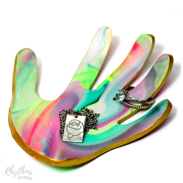 600x600 Diy Handprint Jewelry Dish Keepsake Craft And Gift