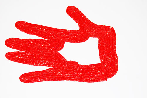 500x335 Handprint Cardinal For Dads And Kids To Create Together! Wikki Stix