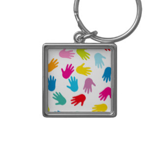 324x324 Handprint Keychains Zazzle