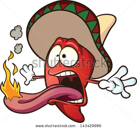450x422 Spicy Chili Pepper. Vector Clip Art Illustration Cartoon