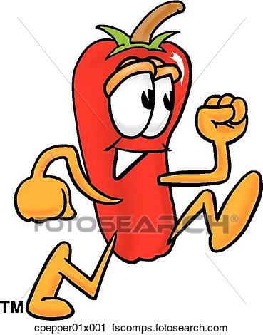 369x470 Clipart Of Chili Pepper Running Cpepper01x001