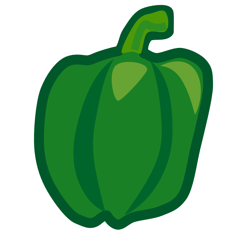 999x990 Green Pepper Clipart
