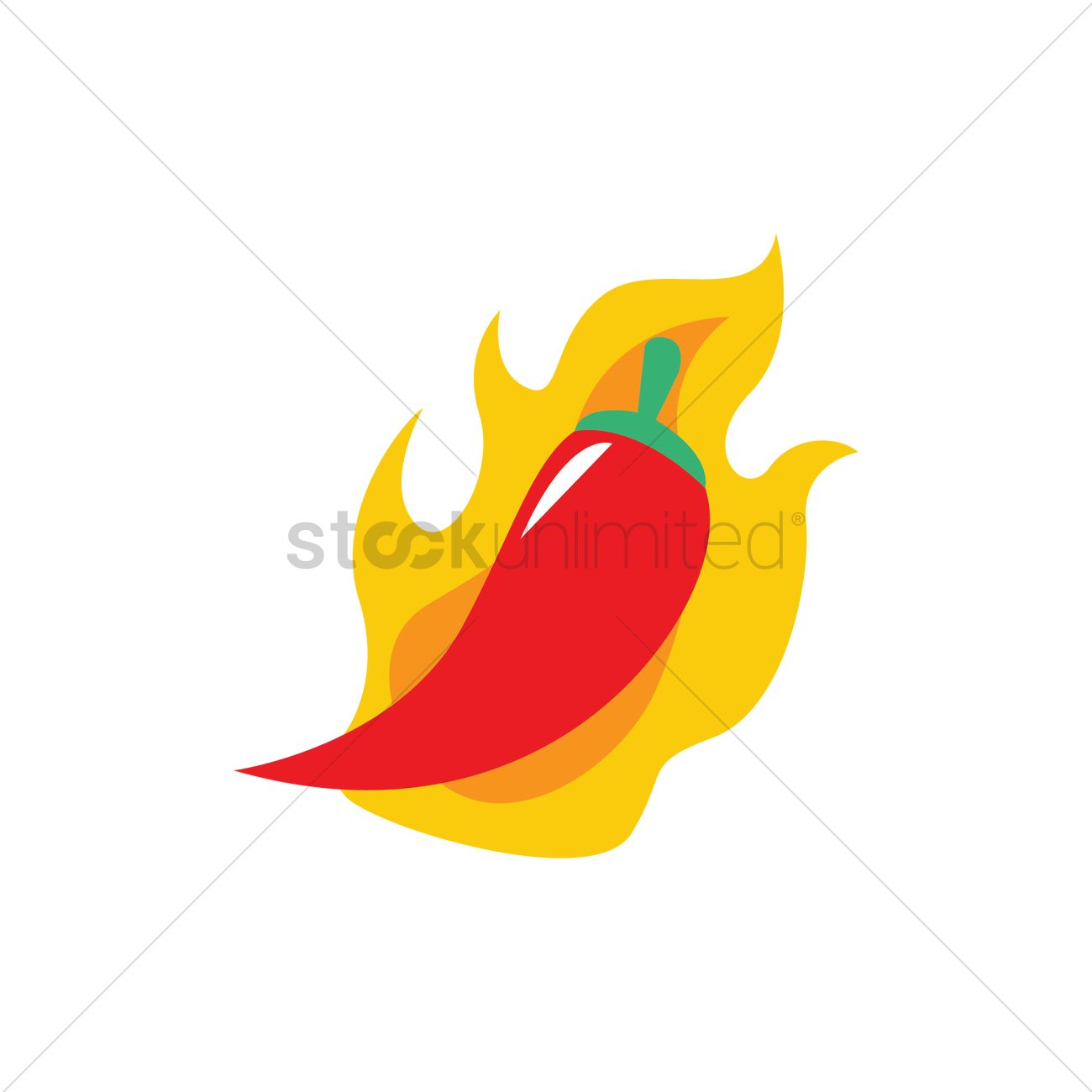 1300x1300 Chilli Pepper Vector Image