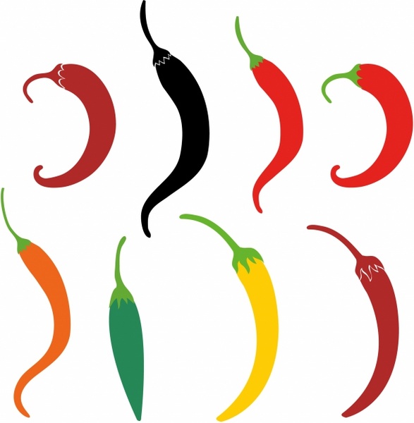 587x600 Graphics For Chili Peppers Vector Graphics