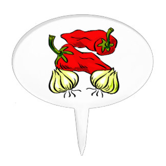 324x324 Hot Chili Pepper Cake Toppers Zazzle