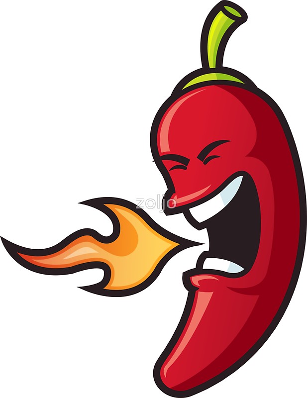 617x800 Flaming Chili Pepper Stickers By Zoljo Redbubble