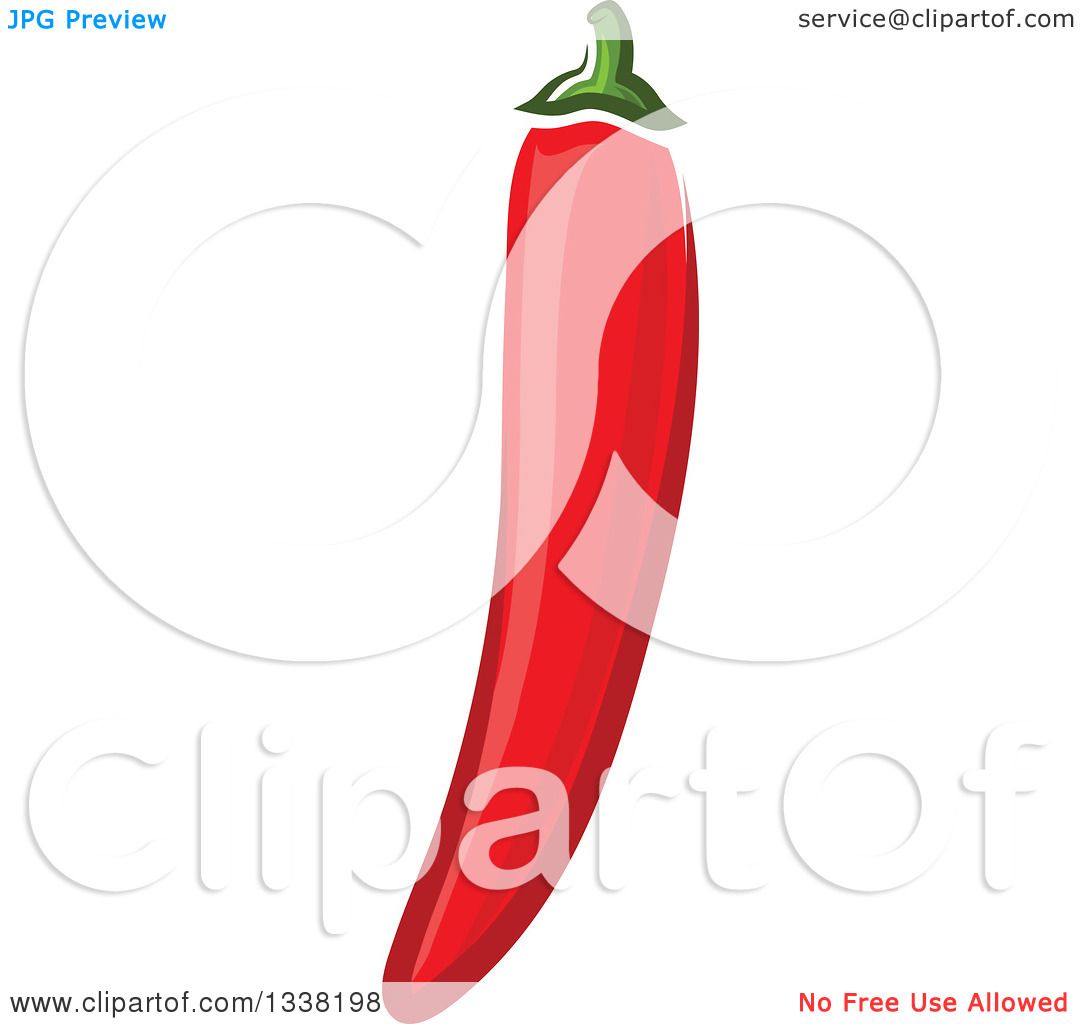 1080x1024 Clipart Of A Cartoon Red Chili Pepper 2