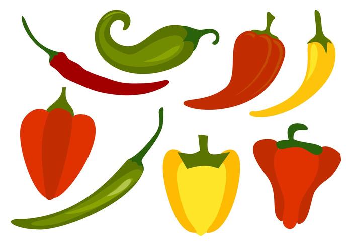 700x490 Free Chili Peppers Vector