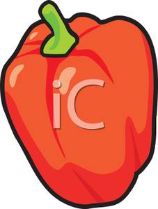 227x300 Whole Red Bell Pepper Clip Art Image