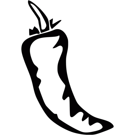512x512 Chili Clipart Black And White