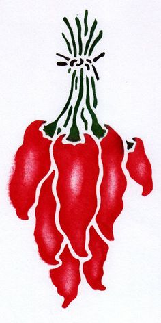 236x472 Free Chili Border Free Stencils Stenciling, Free