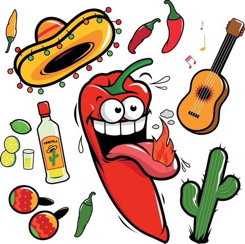 500x498 Cartoon Pepper With Blank Billboard Vector