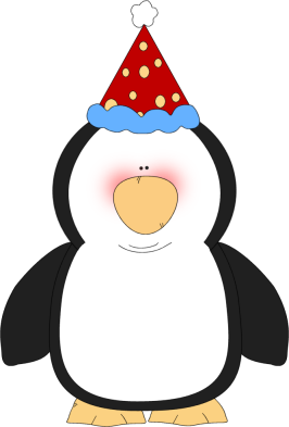266x393 Penguin Wearing A Party Hat Clip Art Chilly Frosty Snowmen