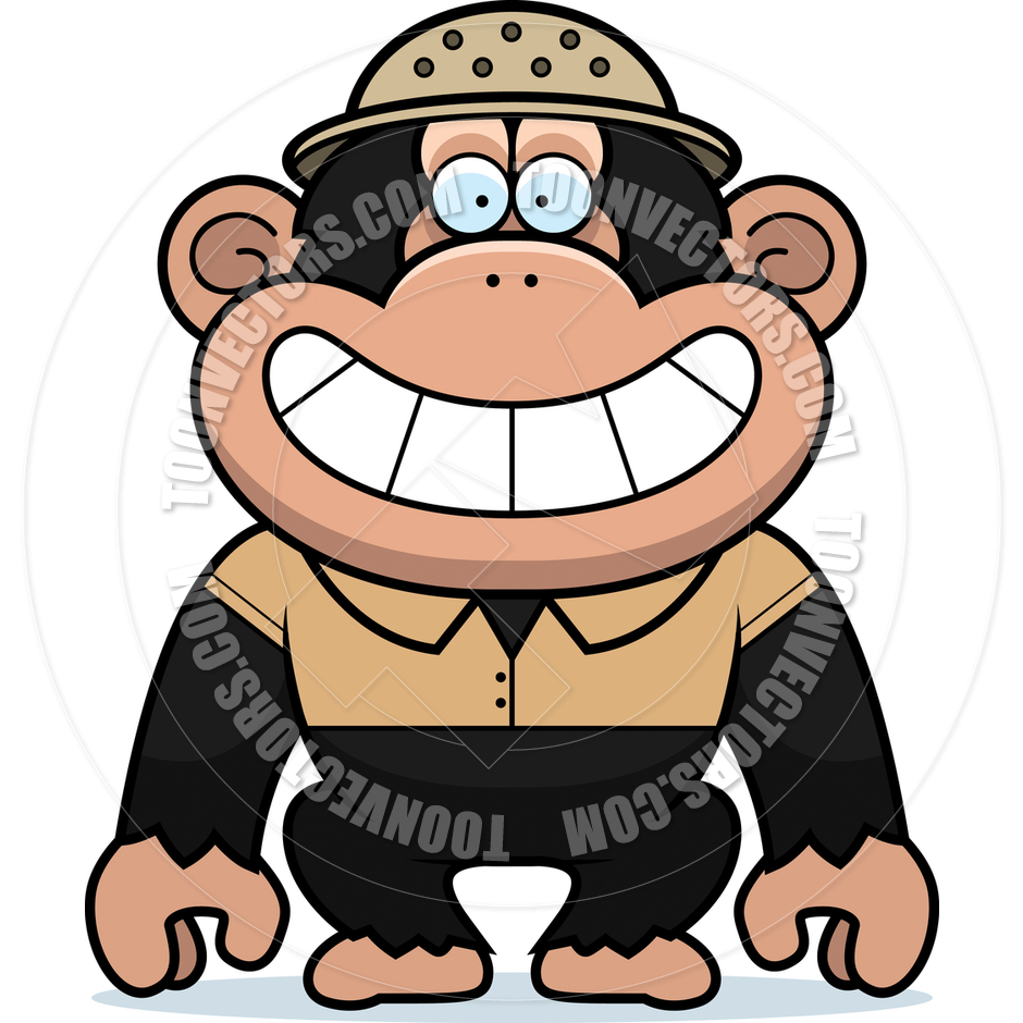 940x940 Cartoon Chimpanzee Safari By Cory Thoman Toon Vectors Eps