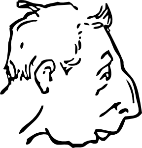 288x301 Weak Chin Clip Art