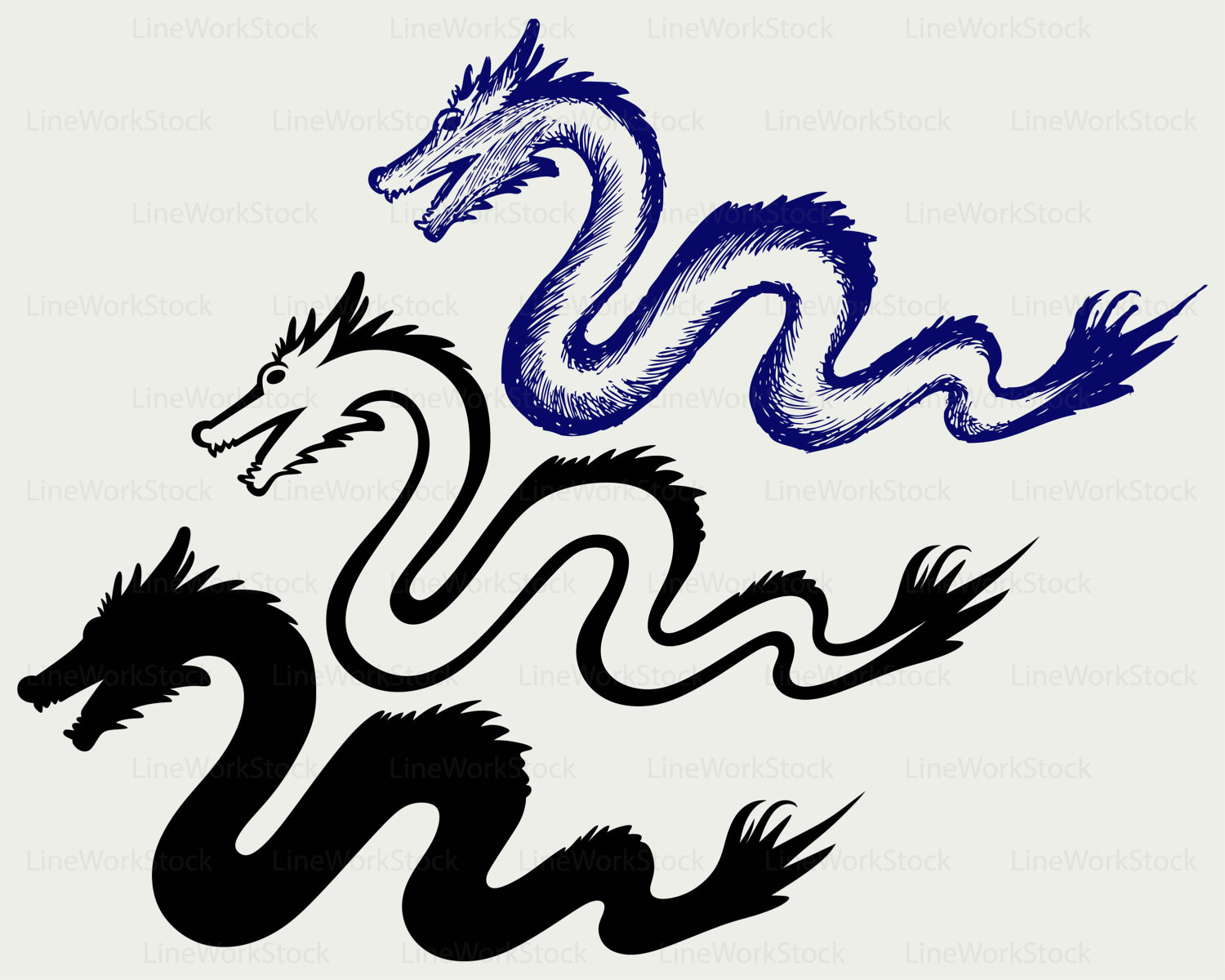 1500x1200 Chinese Dragon Svg,dragon Clipart,snake Svg,dragon Silhouette