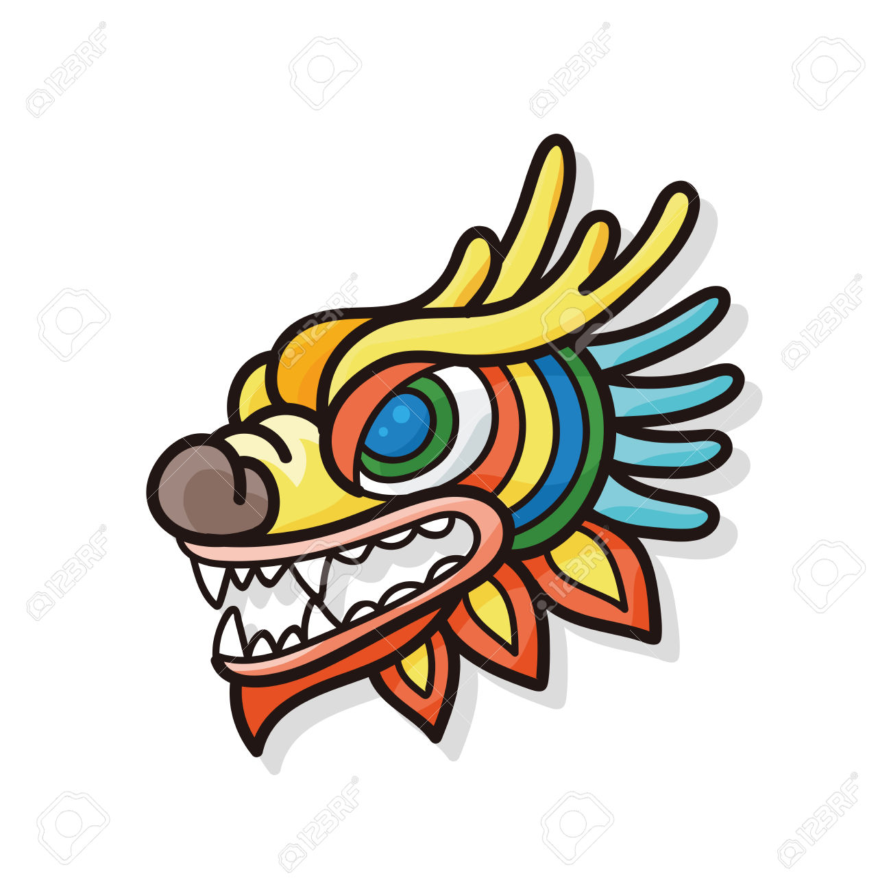 1300x1300 Chinese Dragon Clip Art