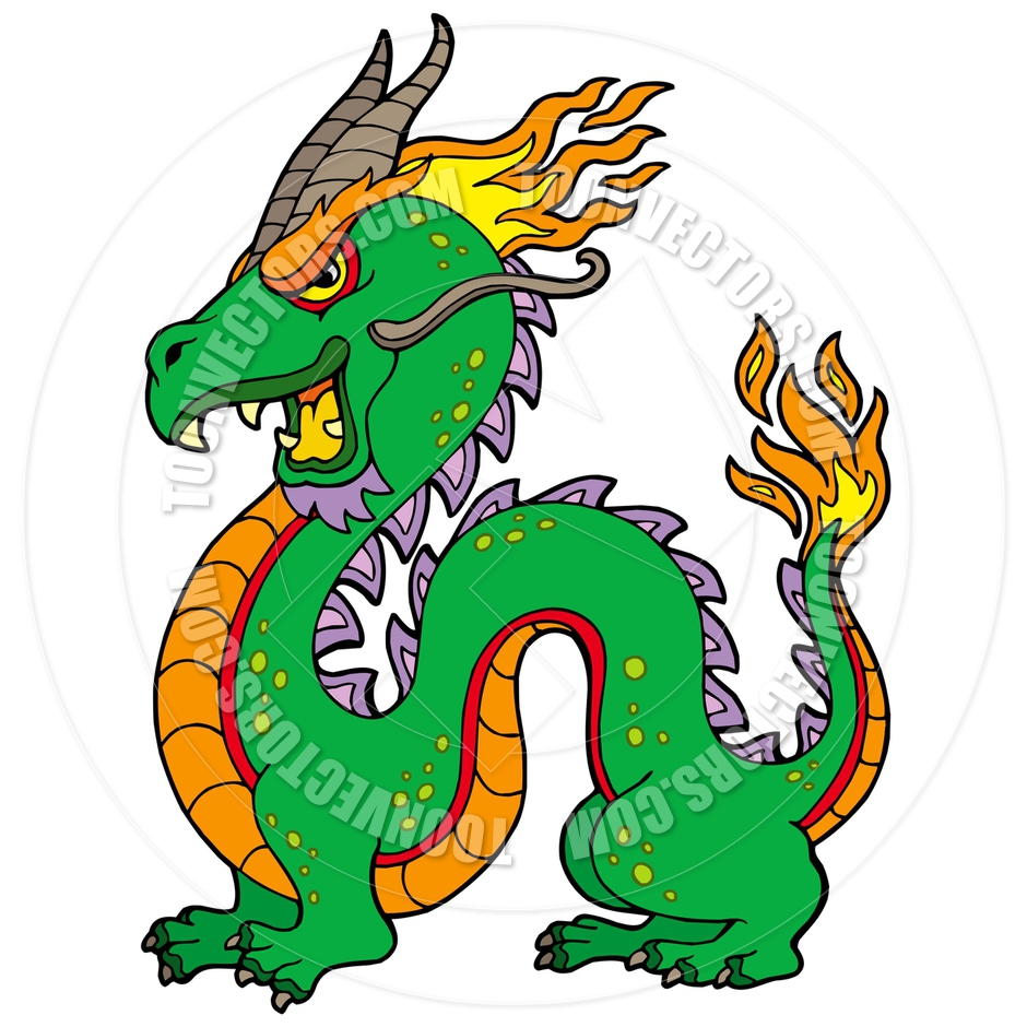 940x940 Cartoon Chinese Dragon By Clairev Toon Vectors Eps