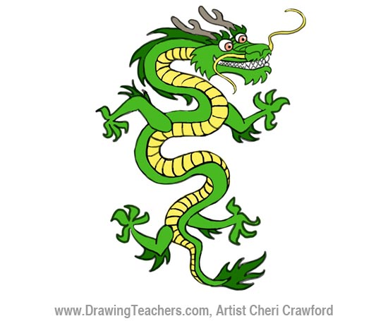 550x455 Chinese Dragon Drawing