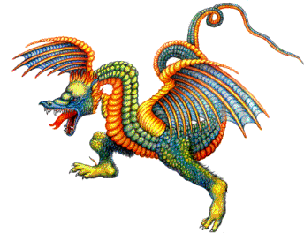 344x264 Free Clipart Of Chinese Dragons