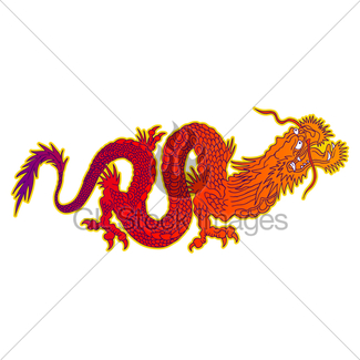325x325 Chinese Dragon Painting Gl Stock Images