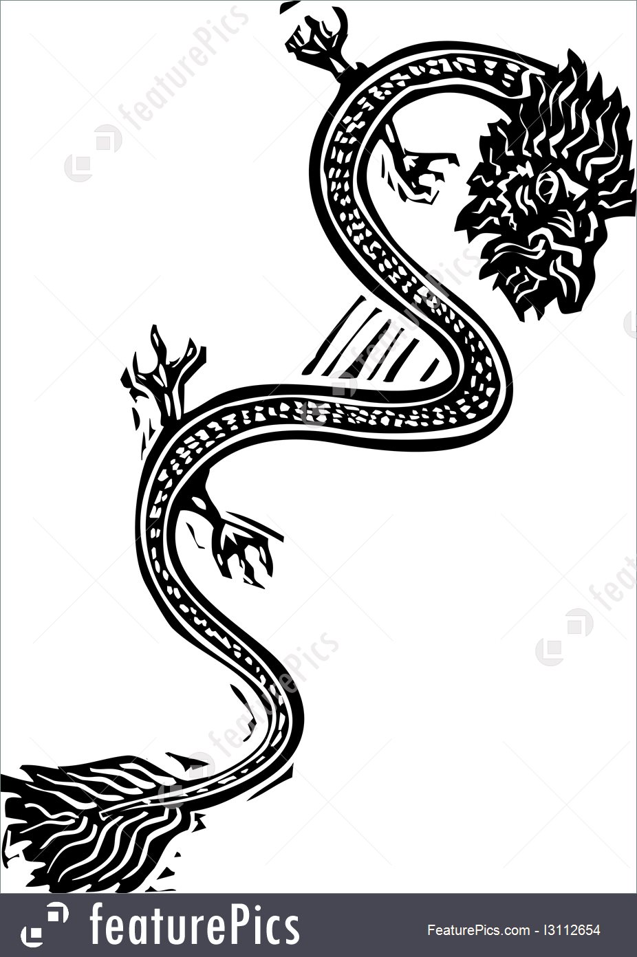 926x1392 Chinese Dragon Illustration