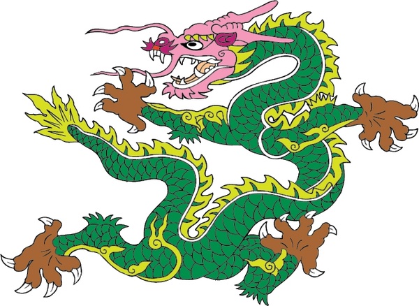 600x438 Vector Ancient Chinese Dragon Vector Free Vector In Adobe