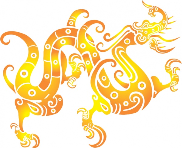 600x490 Vector Chinese Dragon Vector Free Vector In Adobe Illustrator Ai