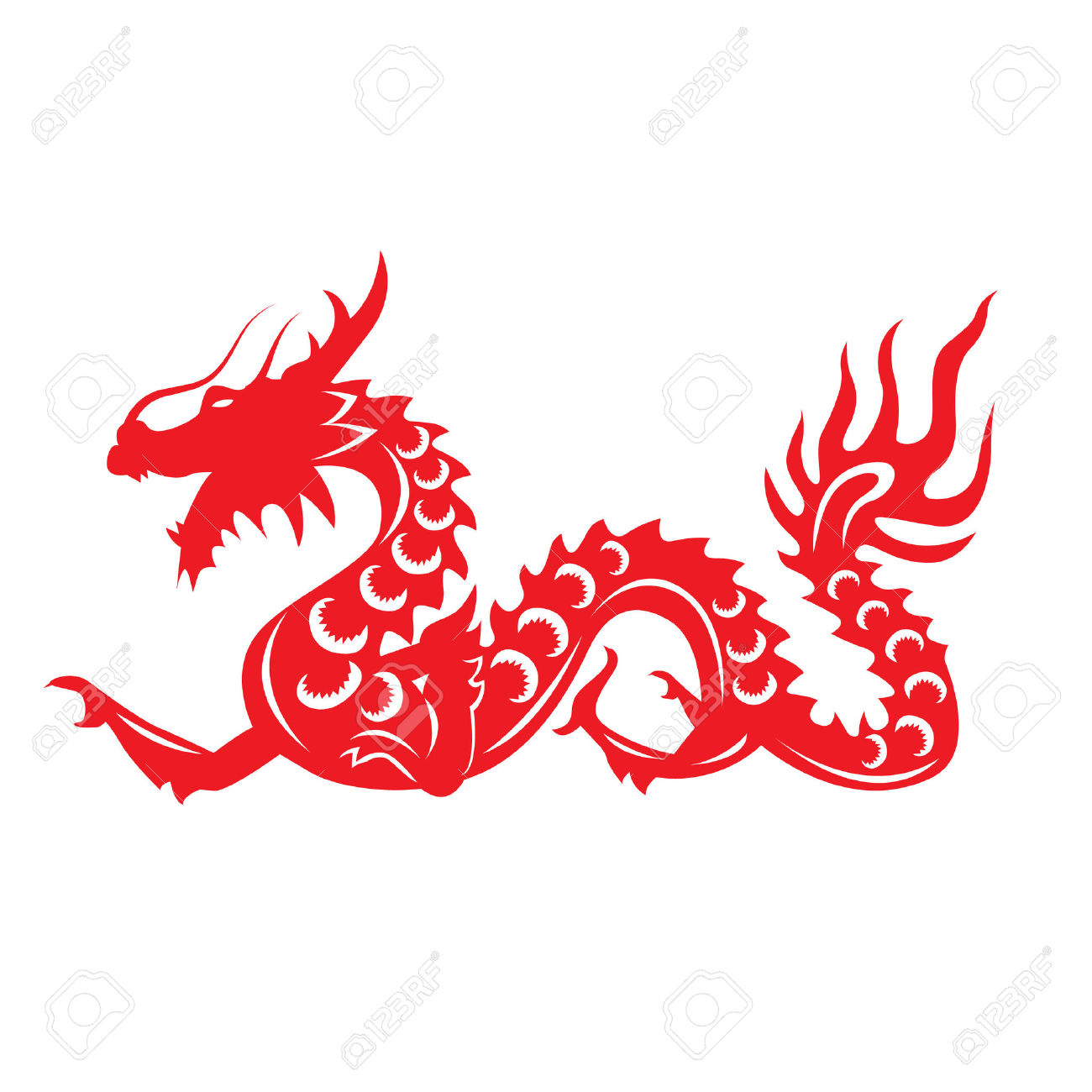1300x1300 Chinese Dragon Clipart