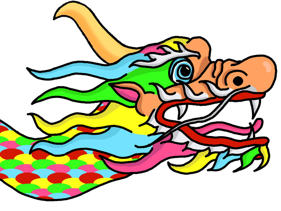 900x678 Chinese Dragon Head Clipart