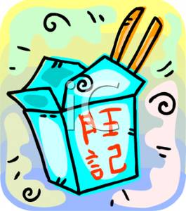 265x300 Box Of Chinese Food Clipart Image