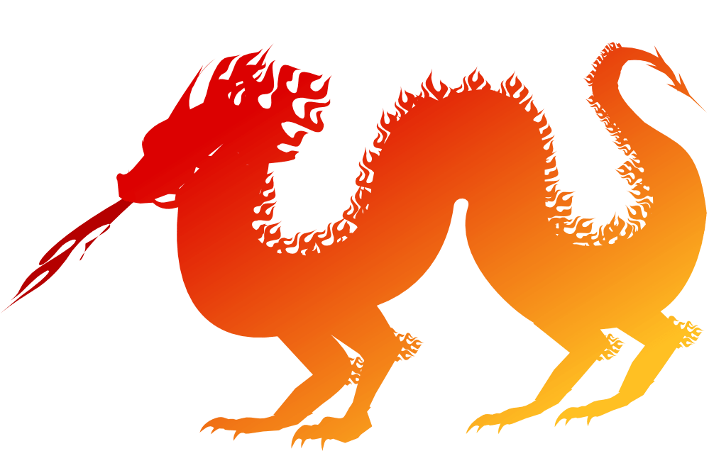 999x636 Chinese New Year Dragon Clip Art Orange.png
