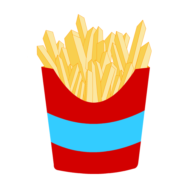 600x630 French Fries Clipart Chip
