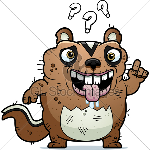 500x500 Cartoon Confused Ugly Chipmunk Gl Stock Images