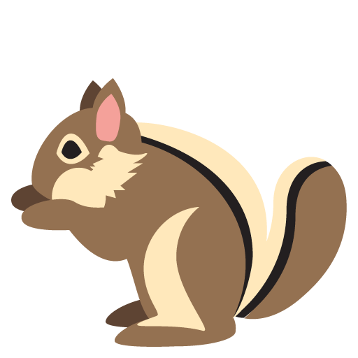 512x512 Chipmunk Emoji Vector Icon