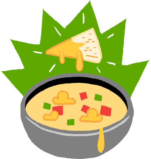500x526 Chips Clipart Queso