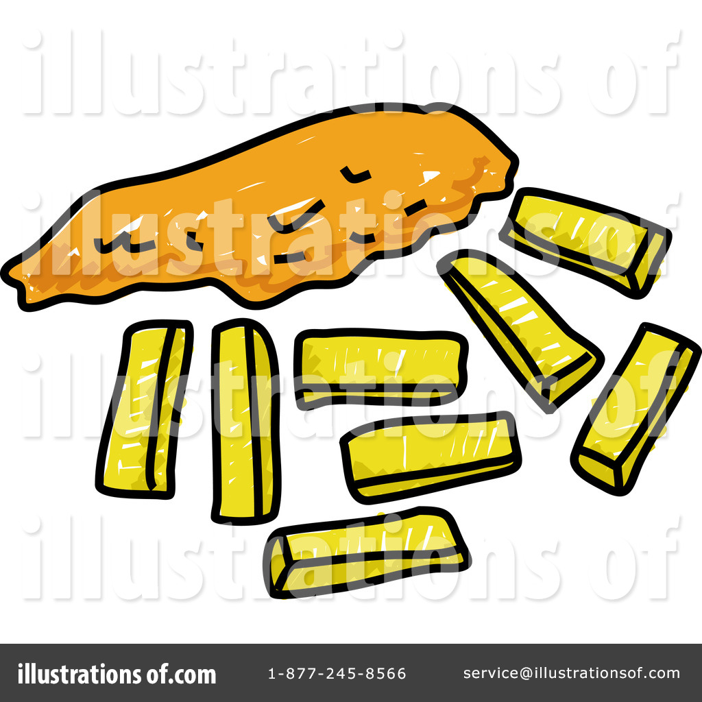 1024x1024 Fish And Chips Clipart